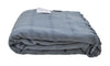 Stonewashed Large Turkish Throw Blanket in Denim Blue/Grey