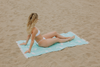 Flamingo Reversible Cotton Turkish Towel in Mint