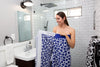 CLEARANCE - Leopard Full Terry Turkish Towel in Blue