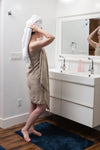 Stonewashed Turkish Towel in Beige