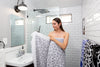 CLEARANCE - Leopard Full Terry Turkish Towel in Grey