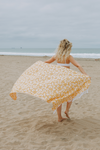 CLEARANCE - Leopard Turkish Towel Peshtemal in Golden