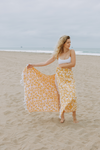 CLEARANCE - Leopard Turkish Towel Peshtemal in Golden