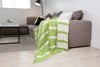 Clearance - Multi Stripe Reversible Muslin Blanket in Olive Green