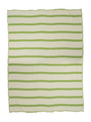 Clearance - Multi Stripe Reversible Muslin Blanket in Olive Green