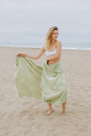 CLEARANCE - Mandala Flower Sand Resistant Turkish Towel in Olive