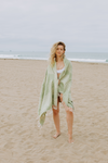 CLEARANCE - Mandala Flower Sand Resistant Turkish Towel in Olive
