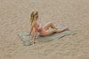 CLEARANCE - Stonewashed Turkish Towel in Khaki Green