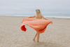 CLEARANCE - Stonewashed Turkish Towel in Orange
