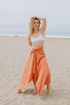 CLEARANCE - Stonewashed Turkish Towel in Orange