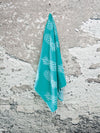 Pineapple Print Sand Free Turkish Towel in Mint