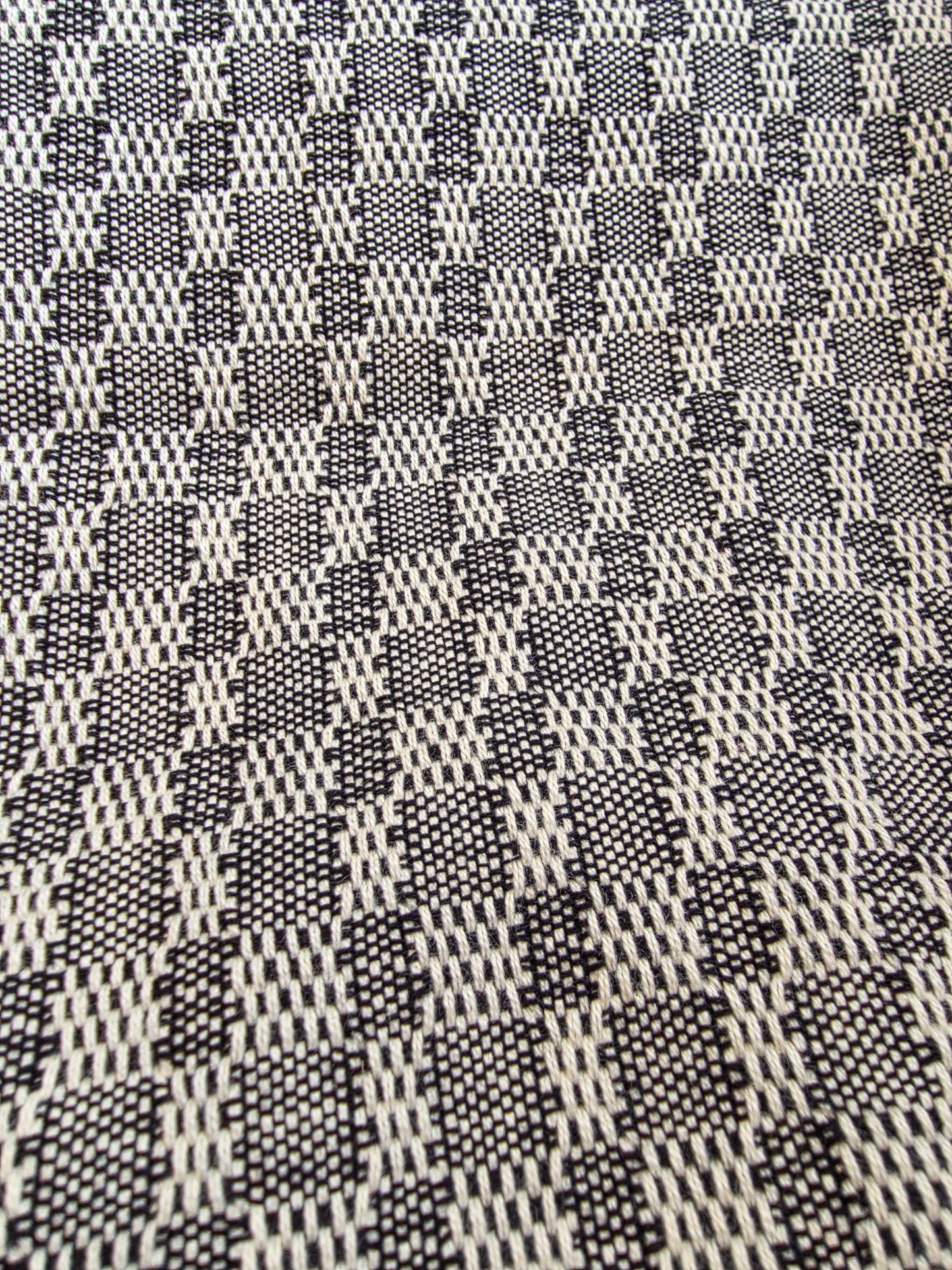 OUTLET SALE - Checkered Towel in Black & White - FINAL SALE
