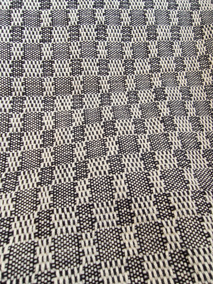 OUTLET SALE - Checkered Towel in Black & White - FINAL SALE