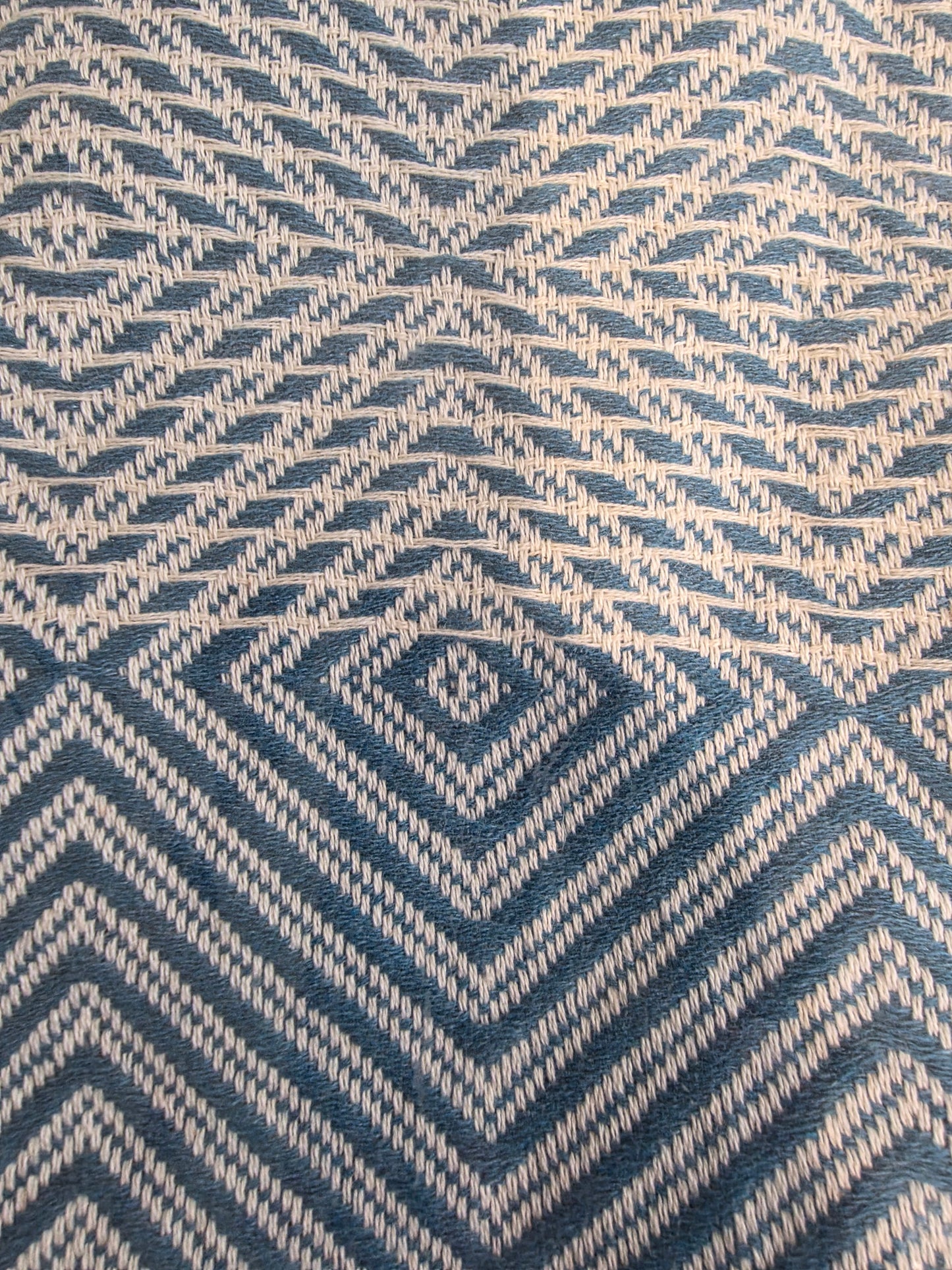 OUTLET SALE - Diamond Weave Turkish Cotton Throw Blanket in Teal - FINAL SALE