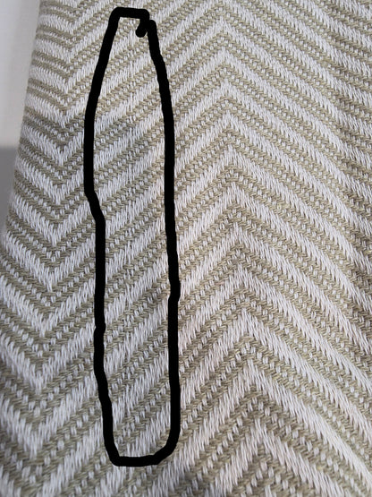OUTLET SALE - Diamond Weave Turkish Cotton Throw Blanket in Sage-Beige - FINAL SALE