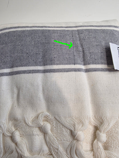 OUTLET SALE - Sauna Terry Lined Turkish Towel in Dark Grey - FINAL SALE