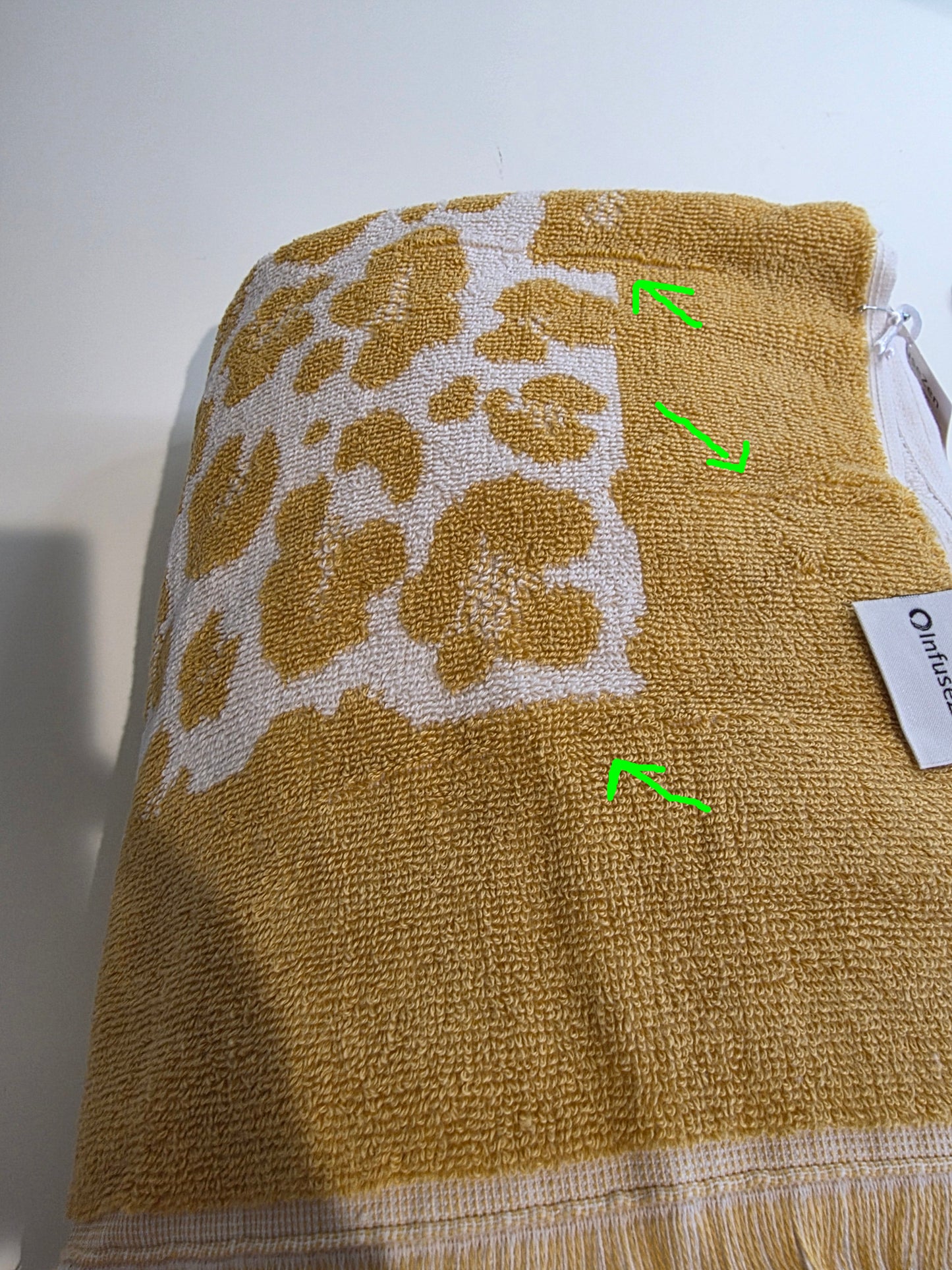 OUTLET SALE - Leopard Full Terry Turkish Towel in Golden Honey  - FINAL SALE