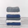Hanukkah Happy Bundle #1 - Set of 6 Stonewashed Turkish Towels - Denim (2), Blue (2), Off White (2)