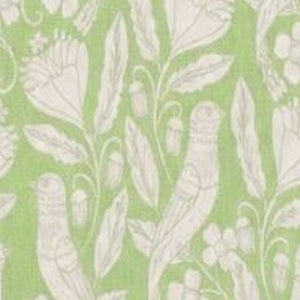 Bird and Botanicals Reversible Muslin Blanket in Olive and Beige