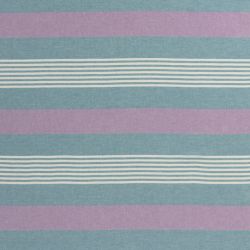 Breeze Striped Organic Turkish Towel with Soft Terry Cloth Back in Turquoise and Purple