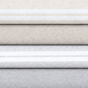 Soft Neutral Hand Towel Bundle - Set of 4 Haven + Stucco Hand Towels - Beige and Light Grey