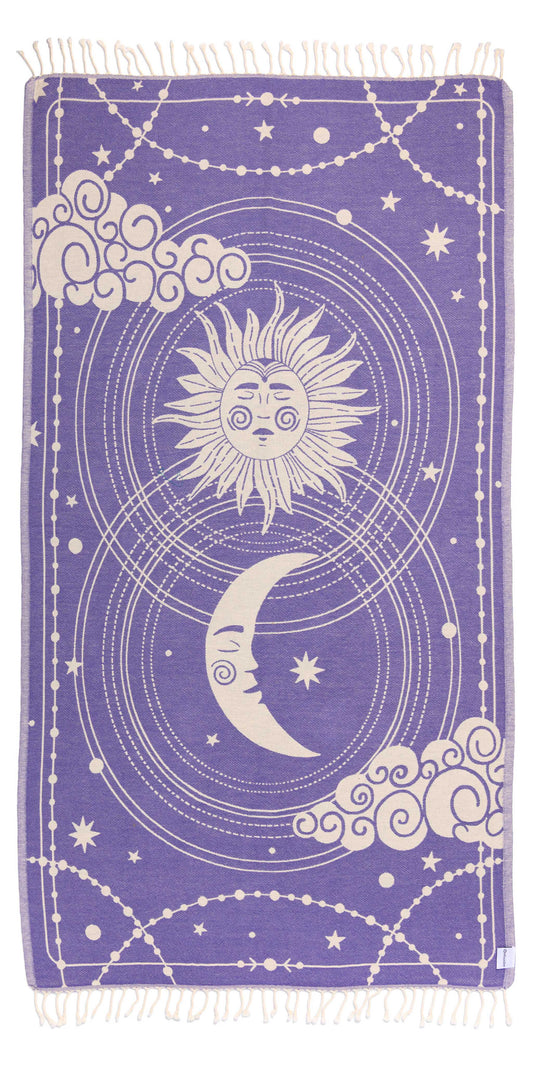 Celestial Organic Turkish Towel in Purple