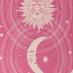 Celestial Organic Turkish Towel in Fuchsia
