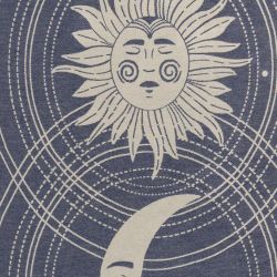 Celestial Organic Turkish Towel in Navy