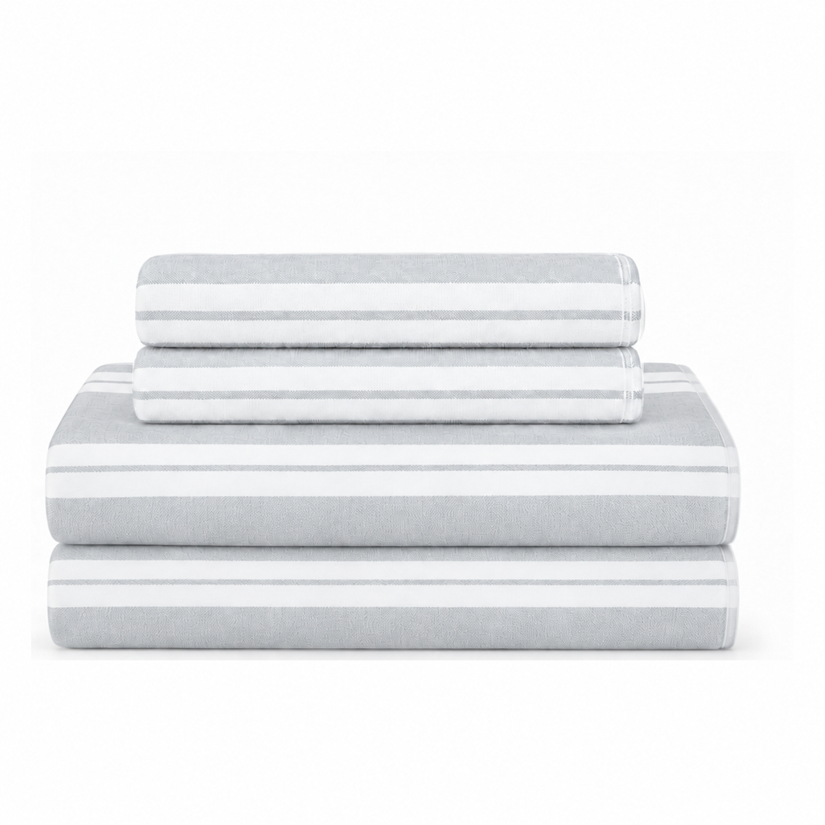 Bath Set Towel Bundle - Set of 2 Haven Bath Towels + 2 Hand Towels - Light Grey