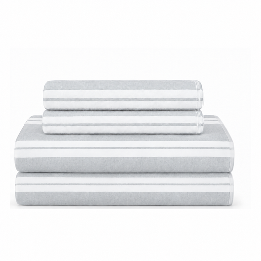 Bath Set Towel Bundle - Set of 2 Haven Bath Towels + 2 Hand Towels - Light Grey