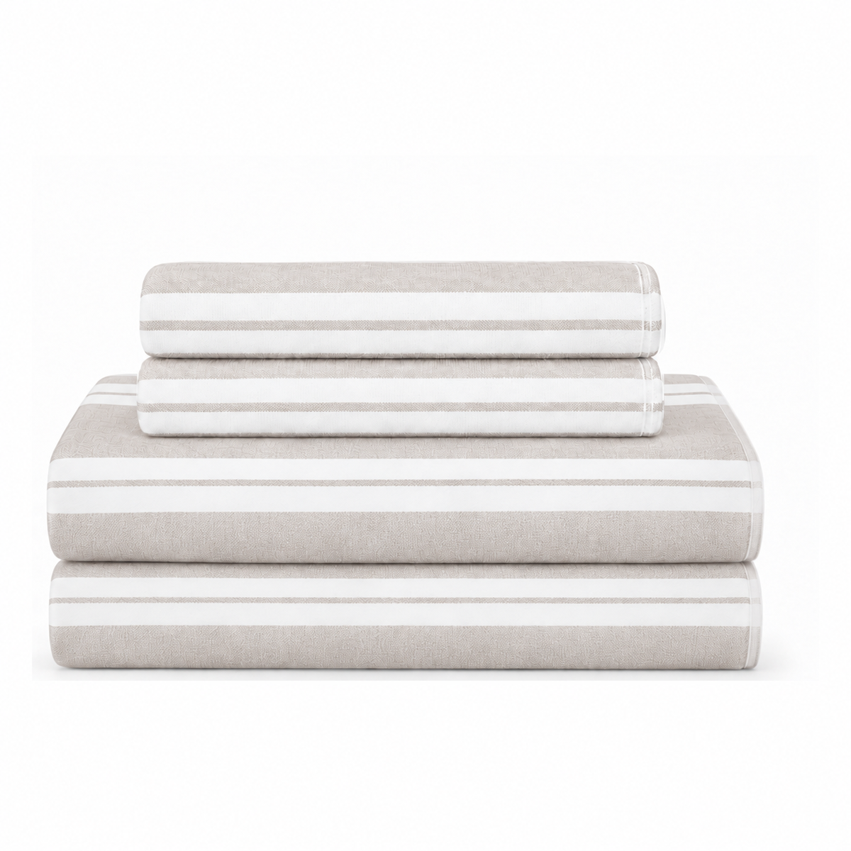 Bath Set Towel Bundle - Set of 2 Haven Bath Towels + 2 Hand Towels - Beige