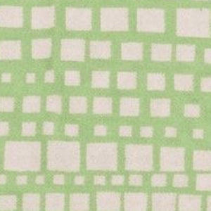 Cubist Organic Cotton Throw Blanket in Olive & Beige