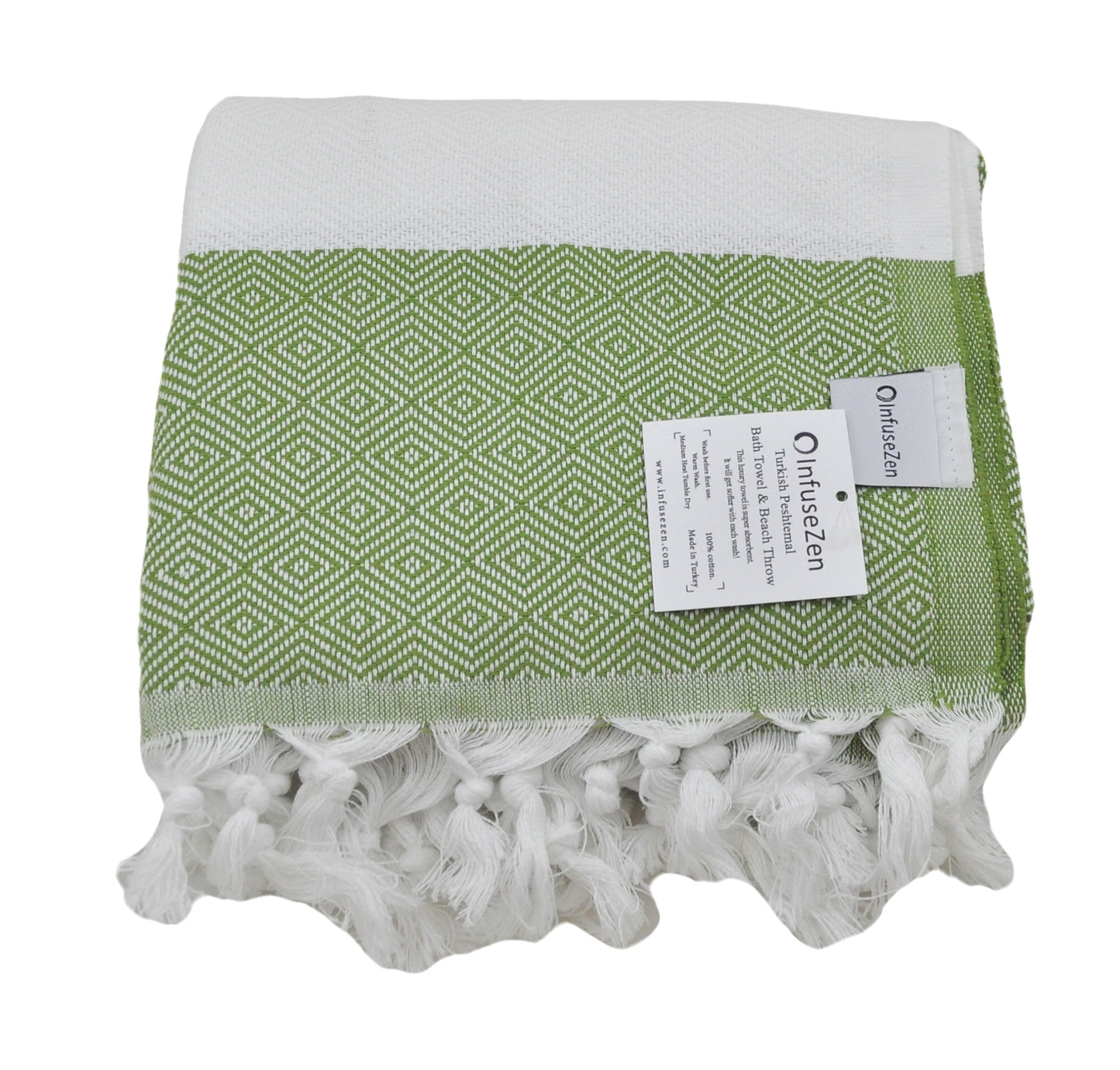 OUTLET SALE - Diamond Weave in Olive Green