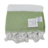 OUTLET SALE - Diamond Weave in Olive Green