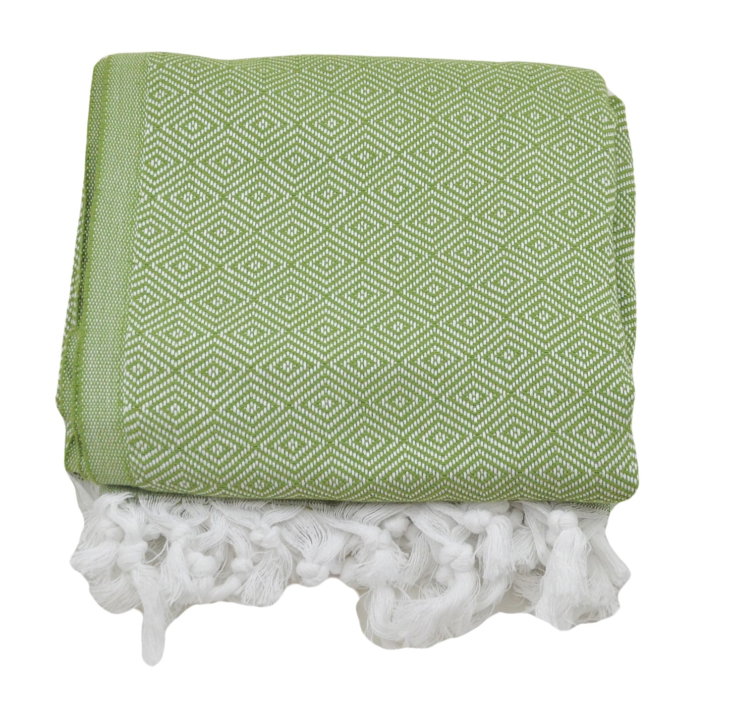 OUTLET SALE - Diamond Weave in Olive Green