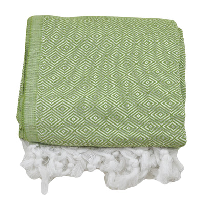 OUTLET SALE - Diamond Weave in Olive Green