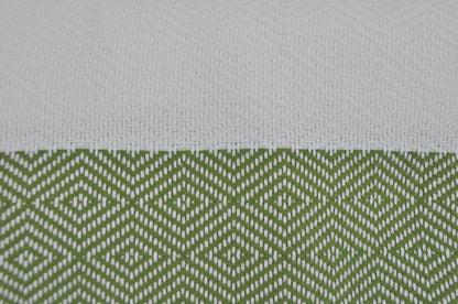 OUTLET SALE - Diamond Weave in Olive Green