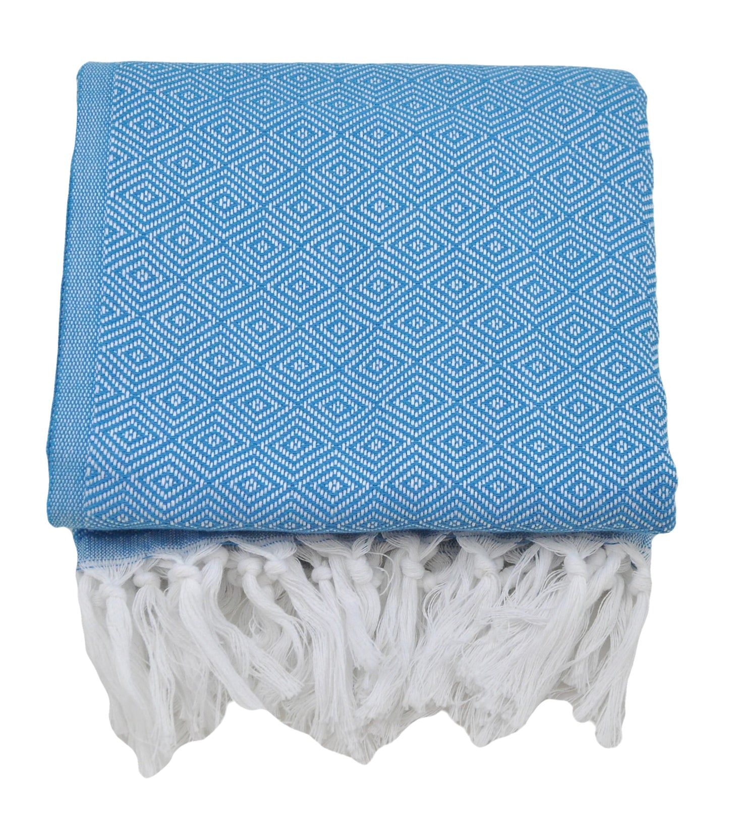 OUTLET SALE - Diamond Weave in Teal Blue