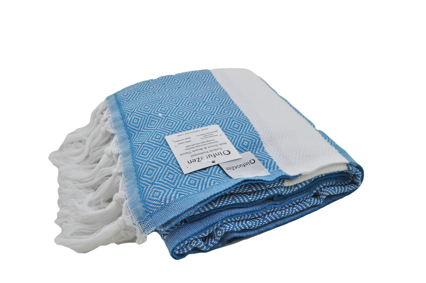 OUTLET SALE - Diamond Weave in Teal Blue