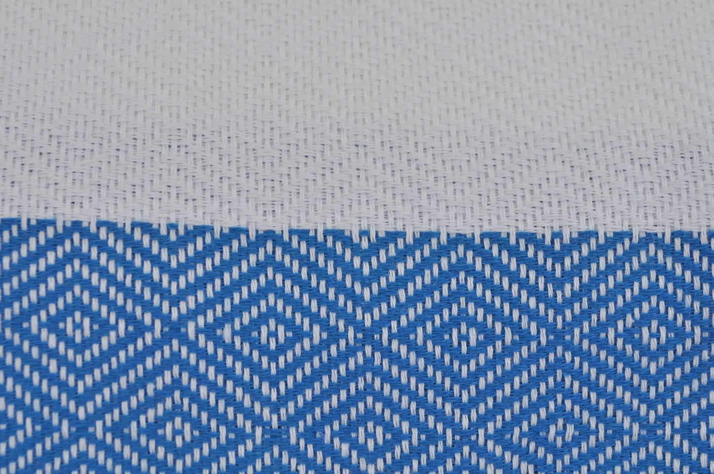 OUTLET SALE - Diamond Weave in Teal Blue