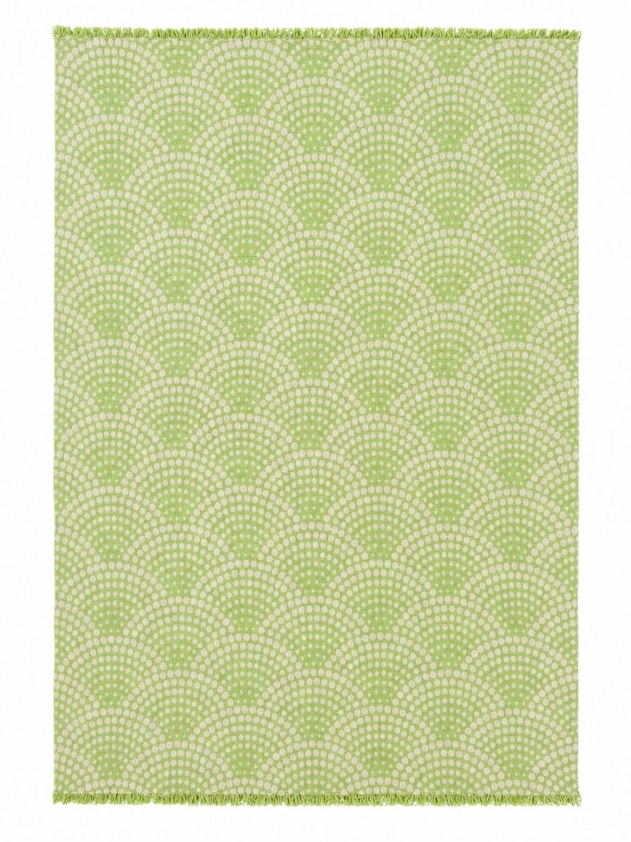 Arched Dot Reversible Muslin Blanket in Olive and Beige