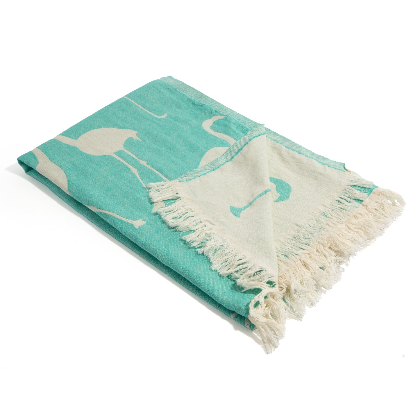 OUTLET SALE - Flamingo Turkish Towel in Mint