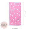 Flamingo Reversible Cotton Turkish Towel in Pink