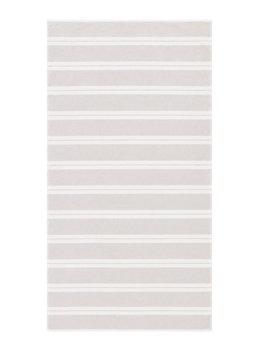 Haven Stripe Organic Terry Cloth Lined Turkish Towel in Beige