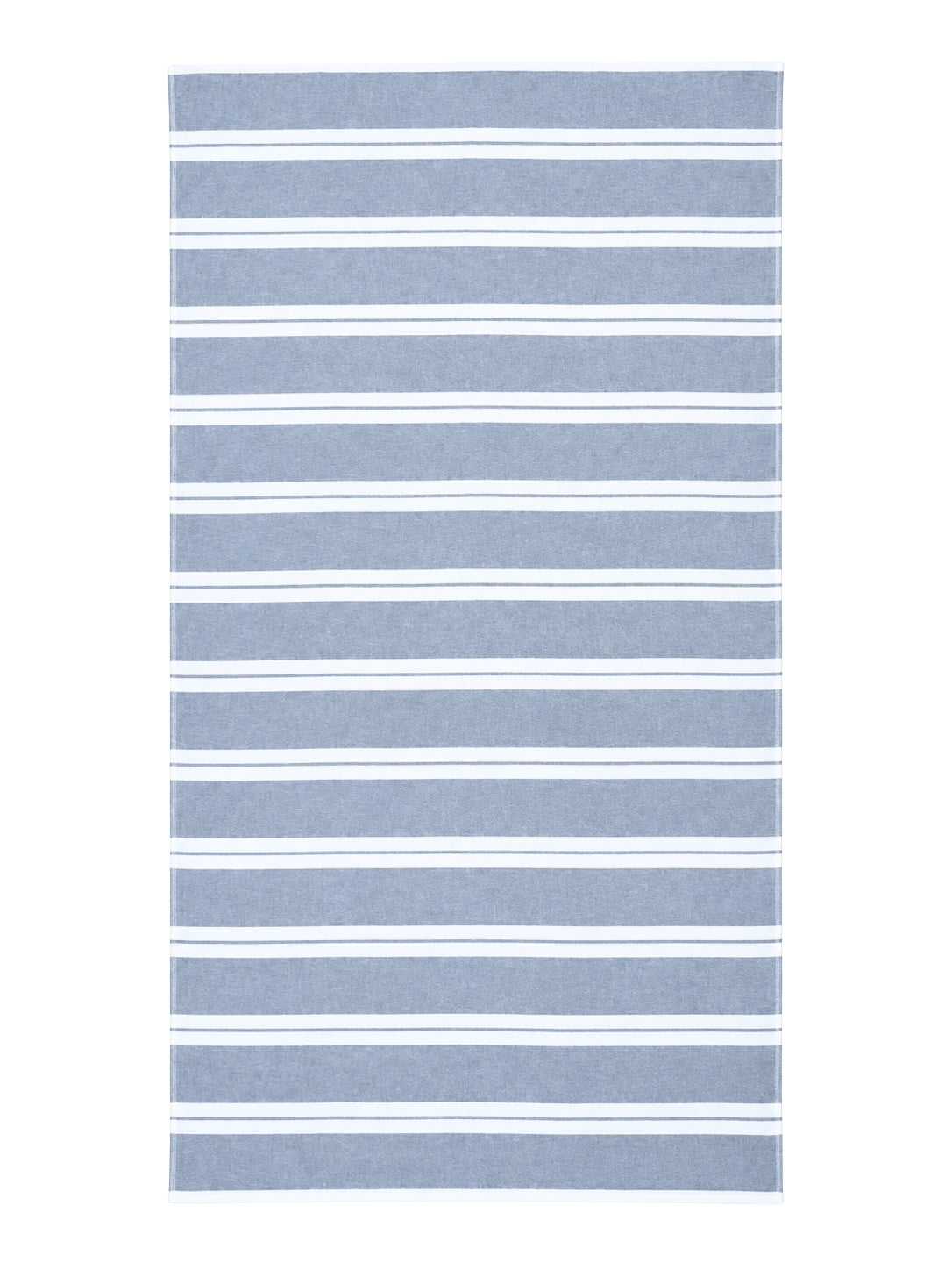 Haven Stripe Organic Terry Cloth Lined Turkish Towel in Navy