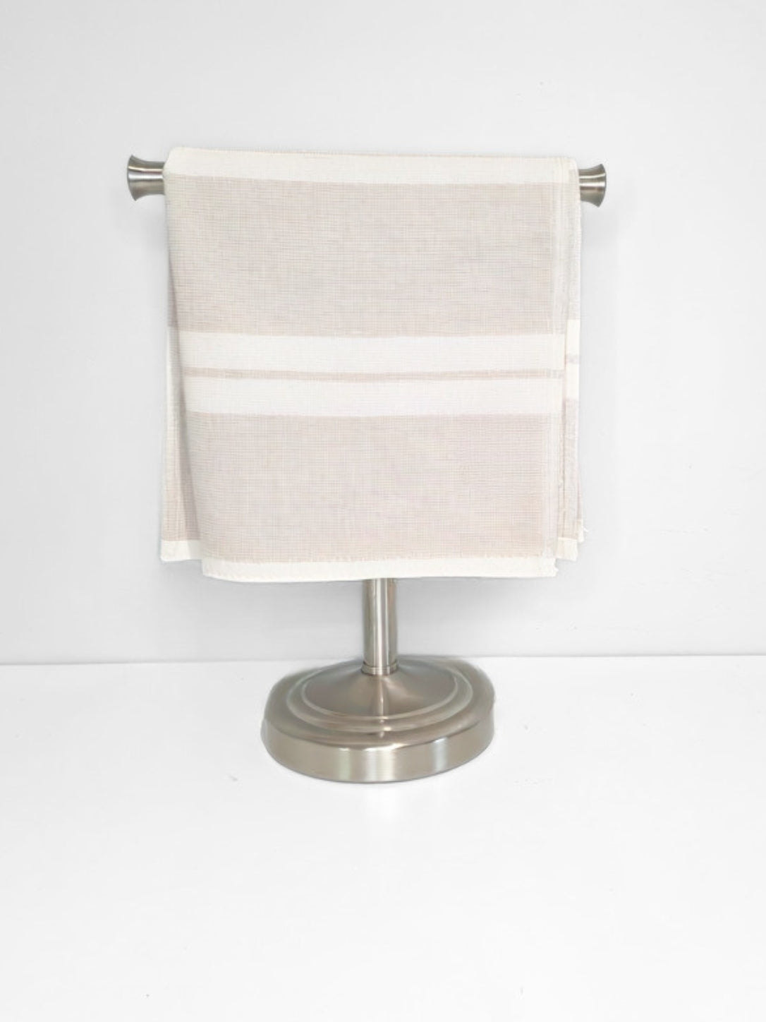 Soft Neutral Hand Towel Bundle - Set of 4 Haven + Stucco Hand Towels - Beige and Light Grey