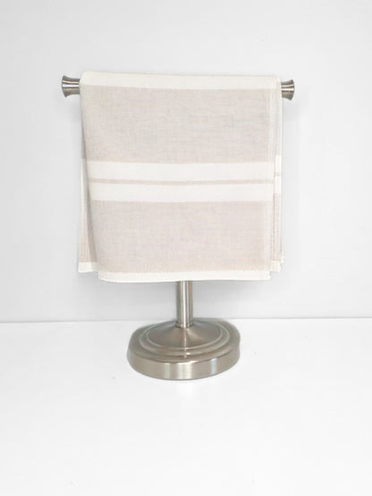 Soft Neutral Hand Towel Bundle - Set of 4 Haven + Stucco Hand Towels - Beige and Light Grey