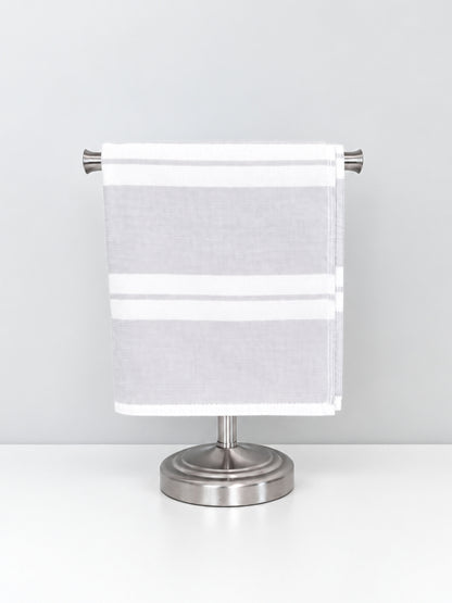 Bath Set Towel Bundle - Set of 2 Haven Bath Towels + 2 Hand Towels - Light Grey