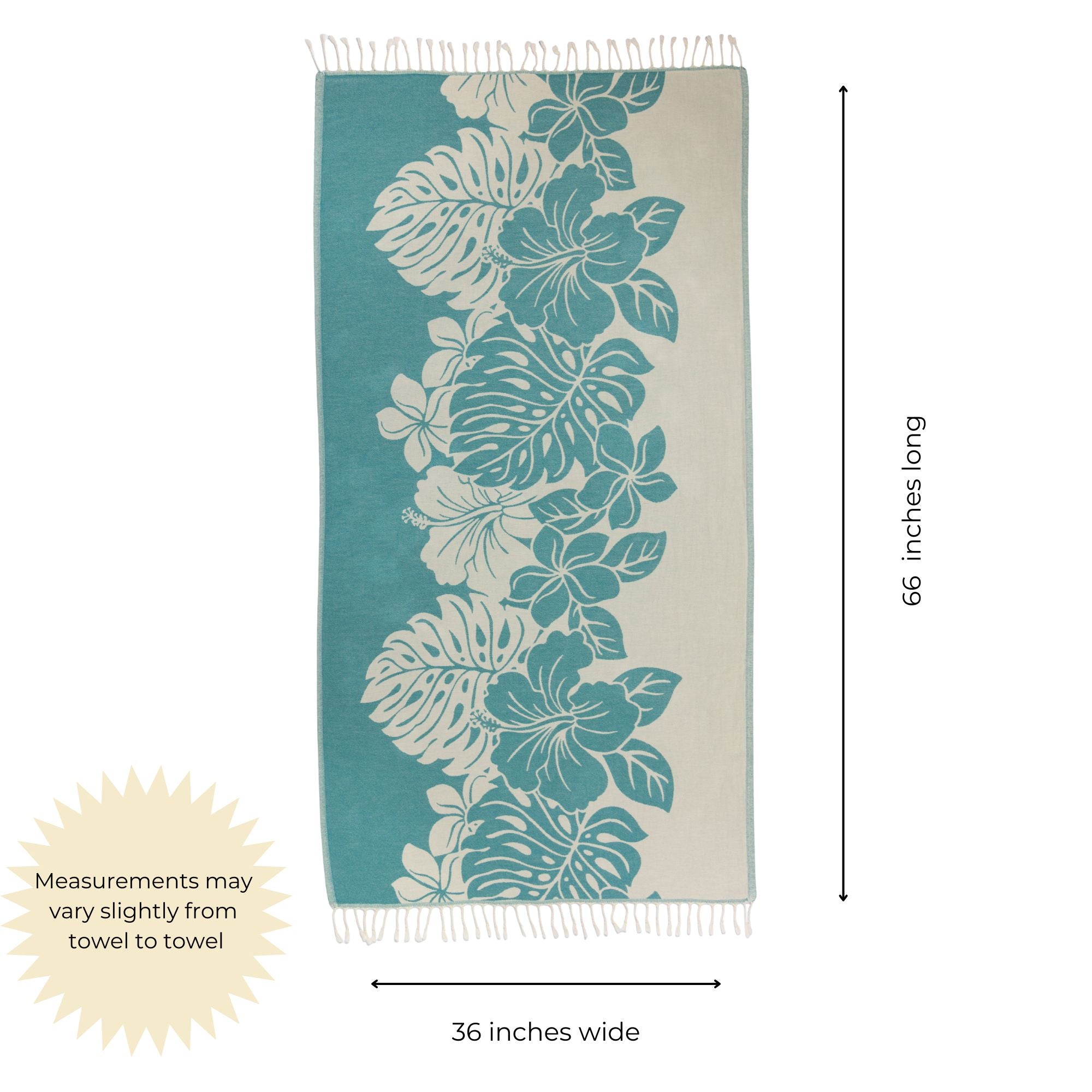 Hibiscus Organic Turkish Towel in Teal – InfuseZen
