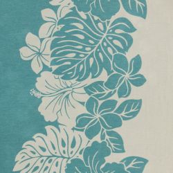 Hibiscus Organic Turkish Towel in Teal